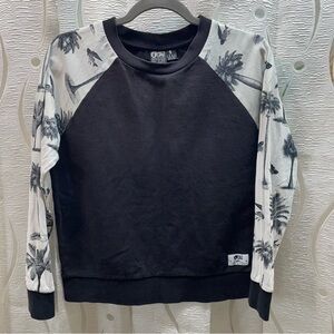 Picture Organic Clothing Sweatshirt Mens Small Black&White Palm Tree